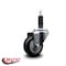 Service Caster 3'' Black Poly Wheel Swivel 1'' Expanding Stem Caster SCC-EX20S314-PPUB-BLK-1 - alternate 2